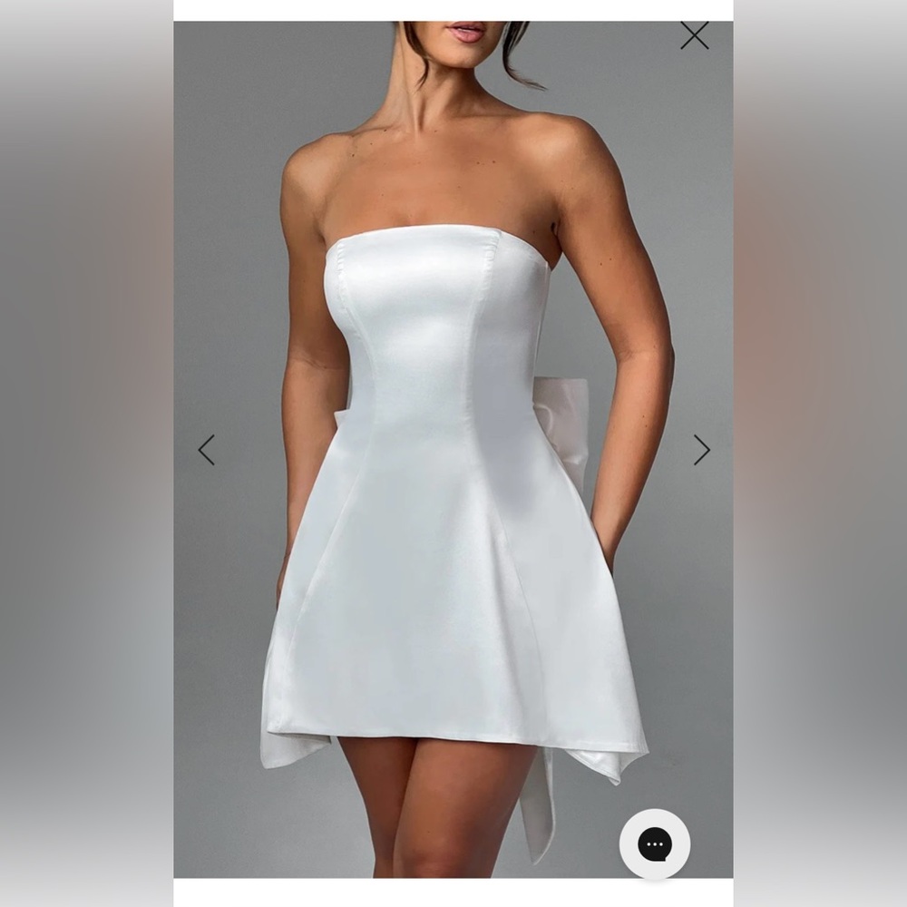 Freja Mini Dress Ivory - Picture 4 of 7